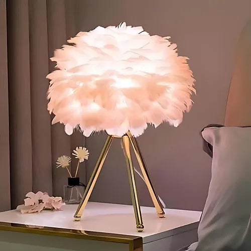 Lunara Feather Glow Table Lamp
