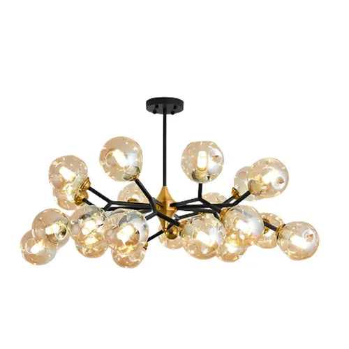 Virello  Modern Pendant Ceiling Light with Smoked Glass
