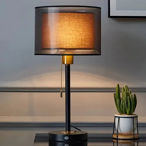 Serenya  Soft Light Table Lamp with Fabric Shade